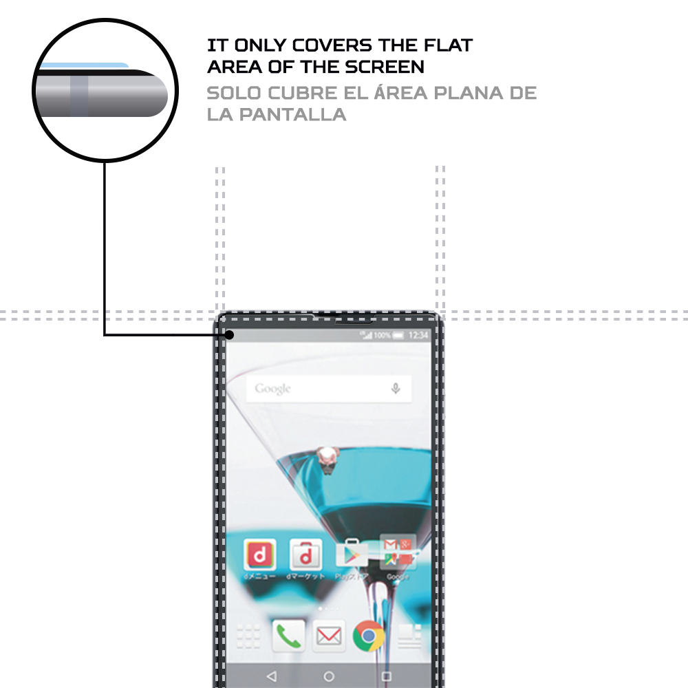 ANTISHOCK Screen protector for Sharp Aquos Ever SH-04G - Picture 4 of 6